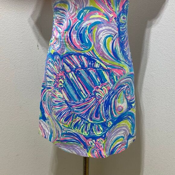 Lilly Pulitzer Women's Tammy T-Shirt Dress in Multi Guilty Pleasure Swirl XS - Picture 3 of 11